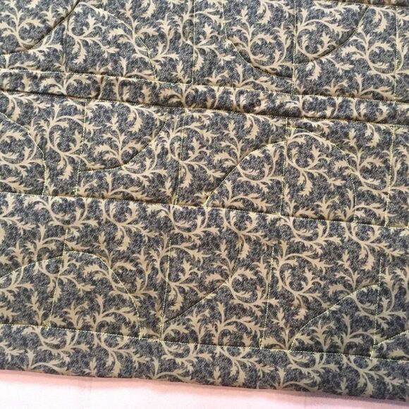 NWT Hand Crafted Quilted Geometric Runner/Hanging - Picture 10 of 11